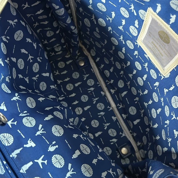 PanAm Airlines flight attendant bag, shoulder travel carry-on, blue logo retro - Picture 13 of 14